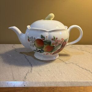 LENOX ORCHARD IN BLOOM 6‎ CUP TEA POT CATHERINE McCLUNG